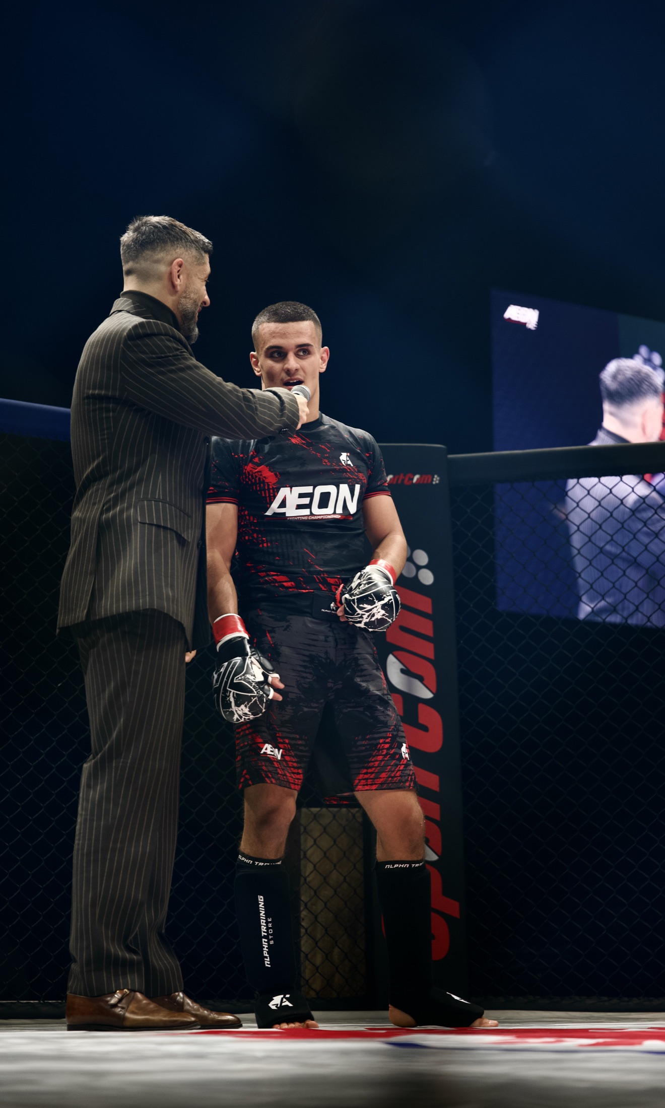 Francisco Gonçalves Cunha après un combat de MMA